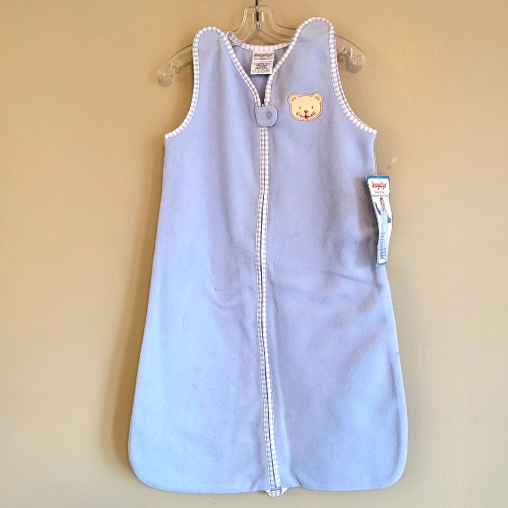 NWT Vintage Snugabye light blue soft fleece sleep sack